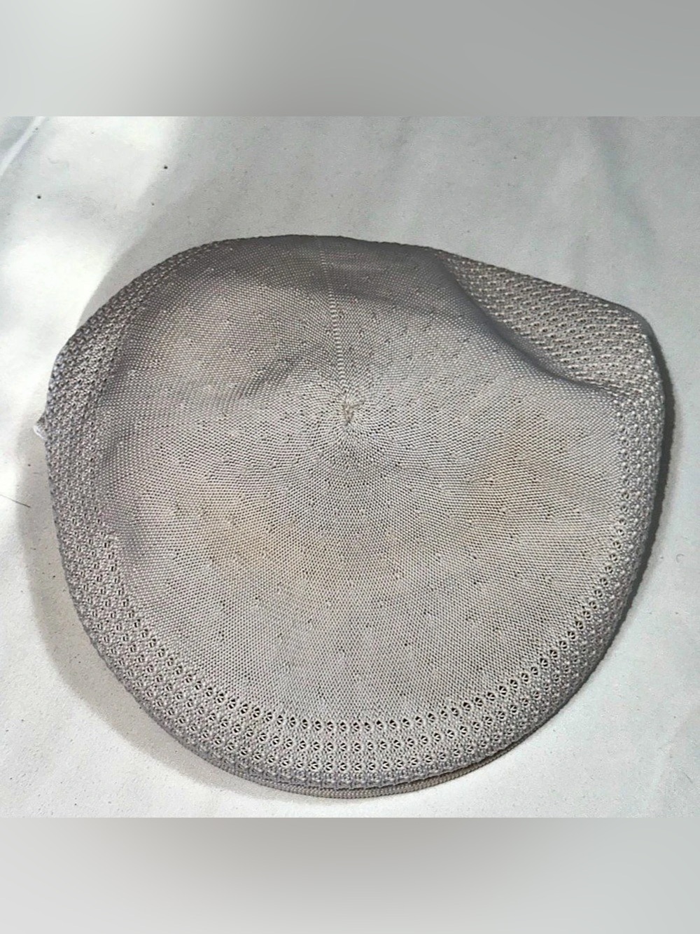 Kangol Tropic 504 Ventair White Flat Cap Men’s Large 0290BC